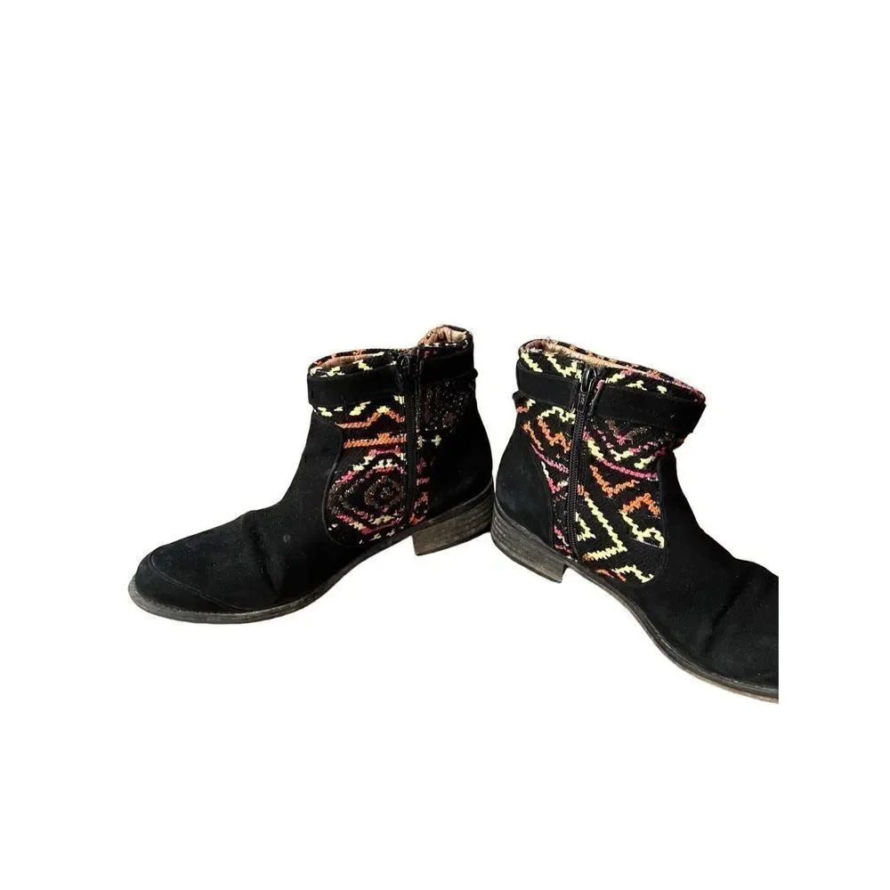Desigual boho suede ankle boots